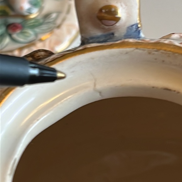 Cherubs Sugar Bowl Only Marked Italy - Picture 8 of 8